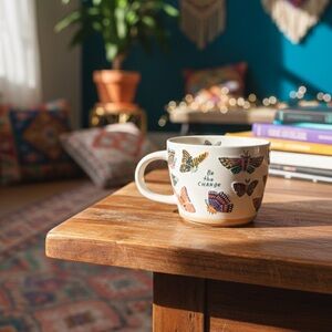Opalhouse Butterfly ‘Be the Change’ Ceramic Stoneware Mug